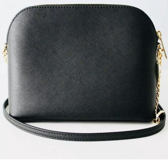 Michael Kors Black Jet Set Travel Medium Dome Crossbody Bag - Picture 8 of 11